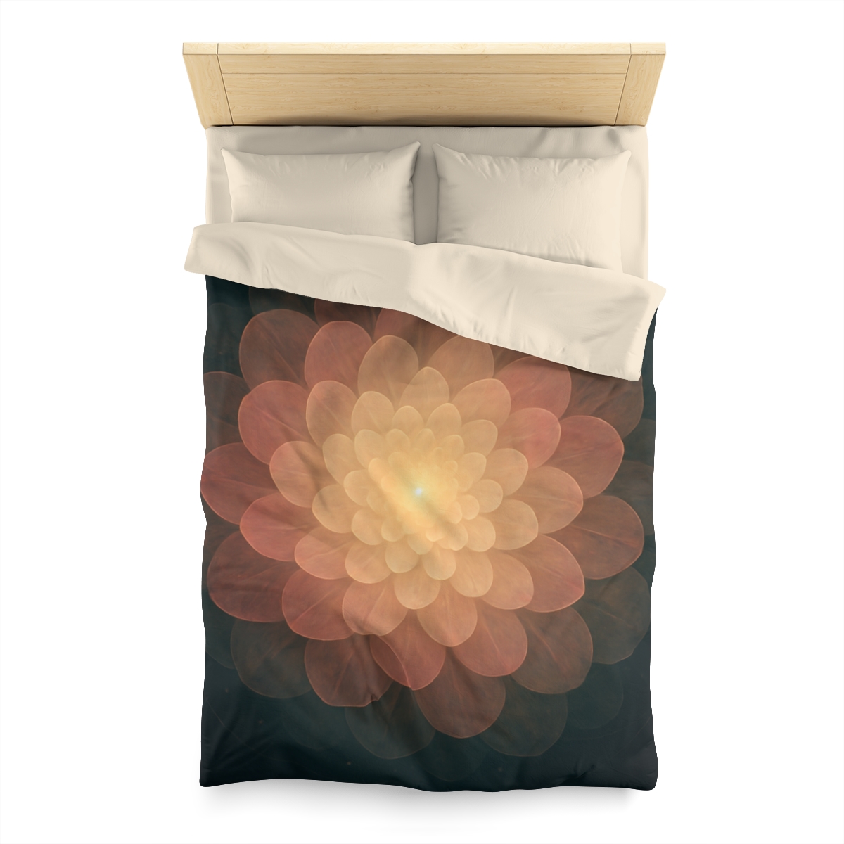 Celestial Petal Halo personalized bedding duvets