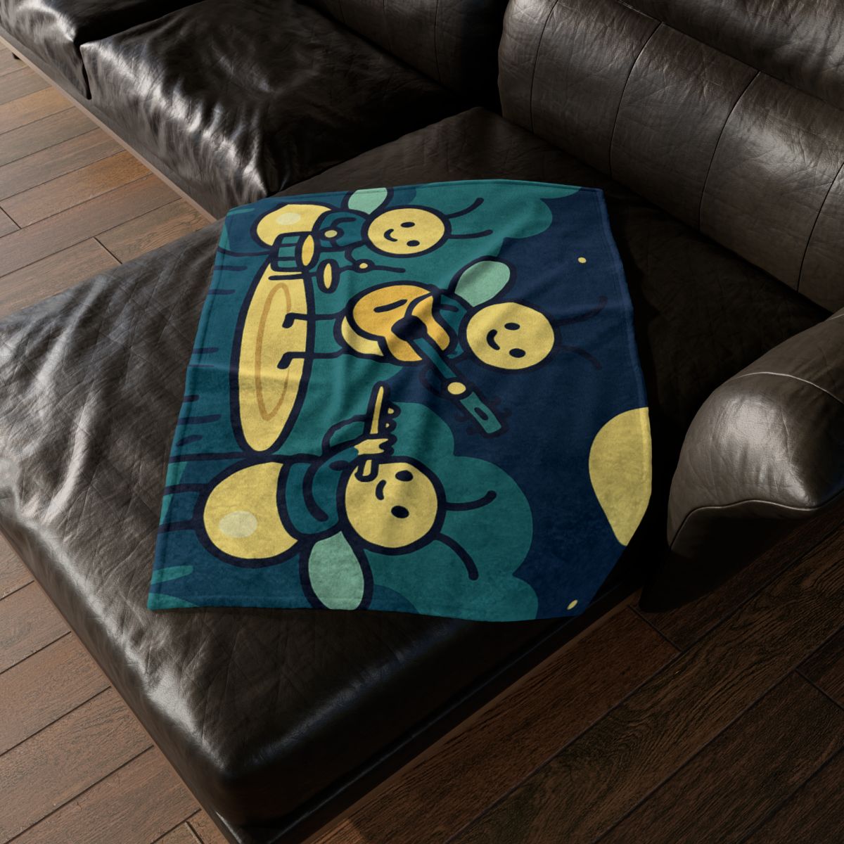 Moonlight Music Of The Firefly Band decorative home blankets