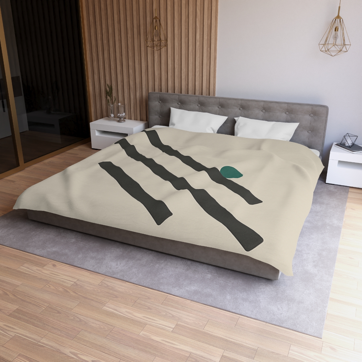 Staggered Short Bars With Quiet Dot warm winter duvets