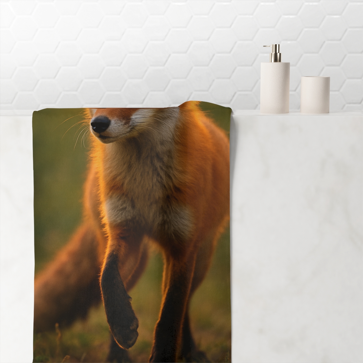Dusk Glider Red Fox stylish beach towels