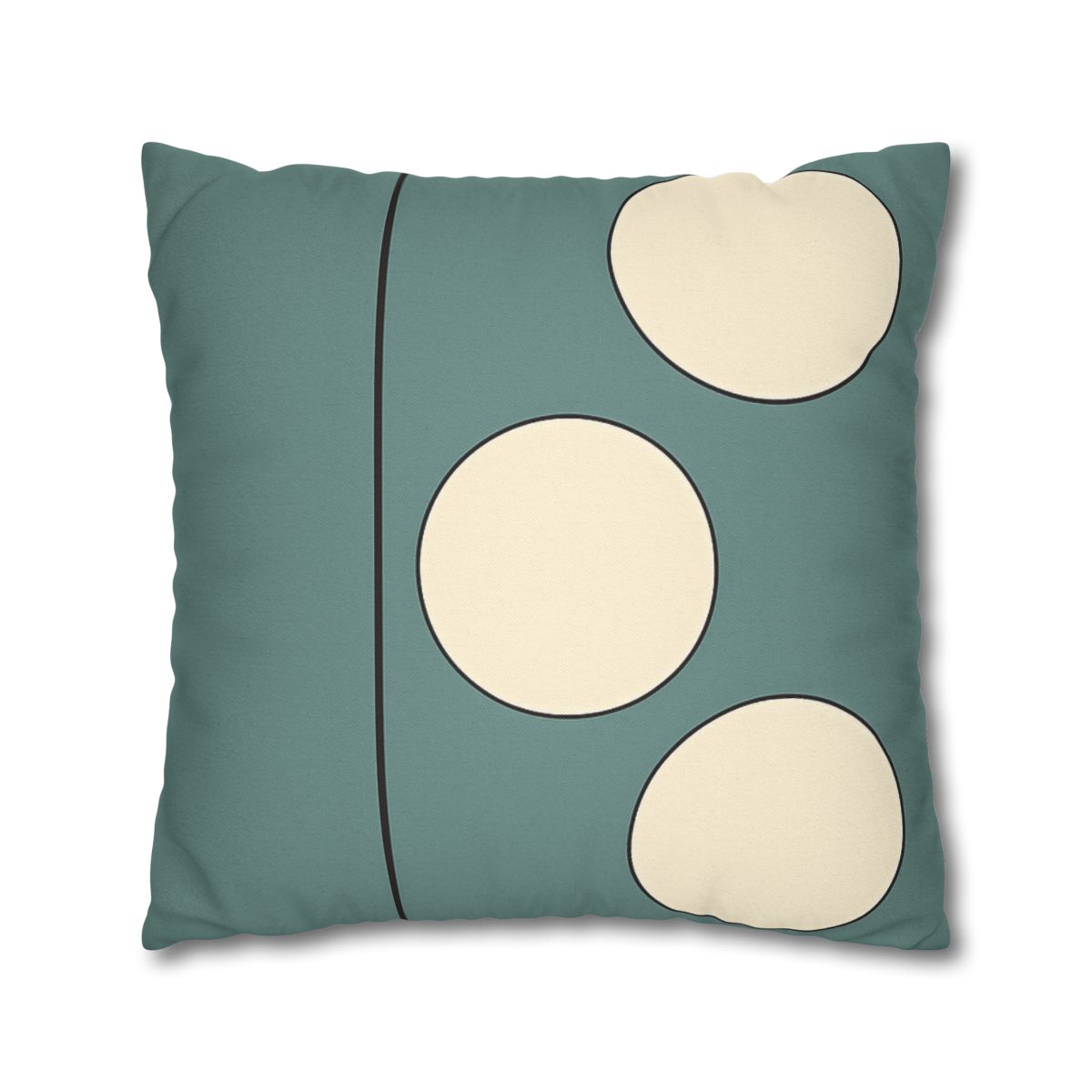 Staggered Trio Of Circles With Thin Divider unique gift pillow cases
