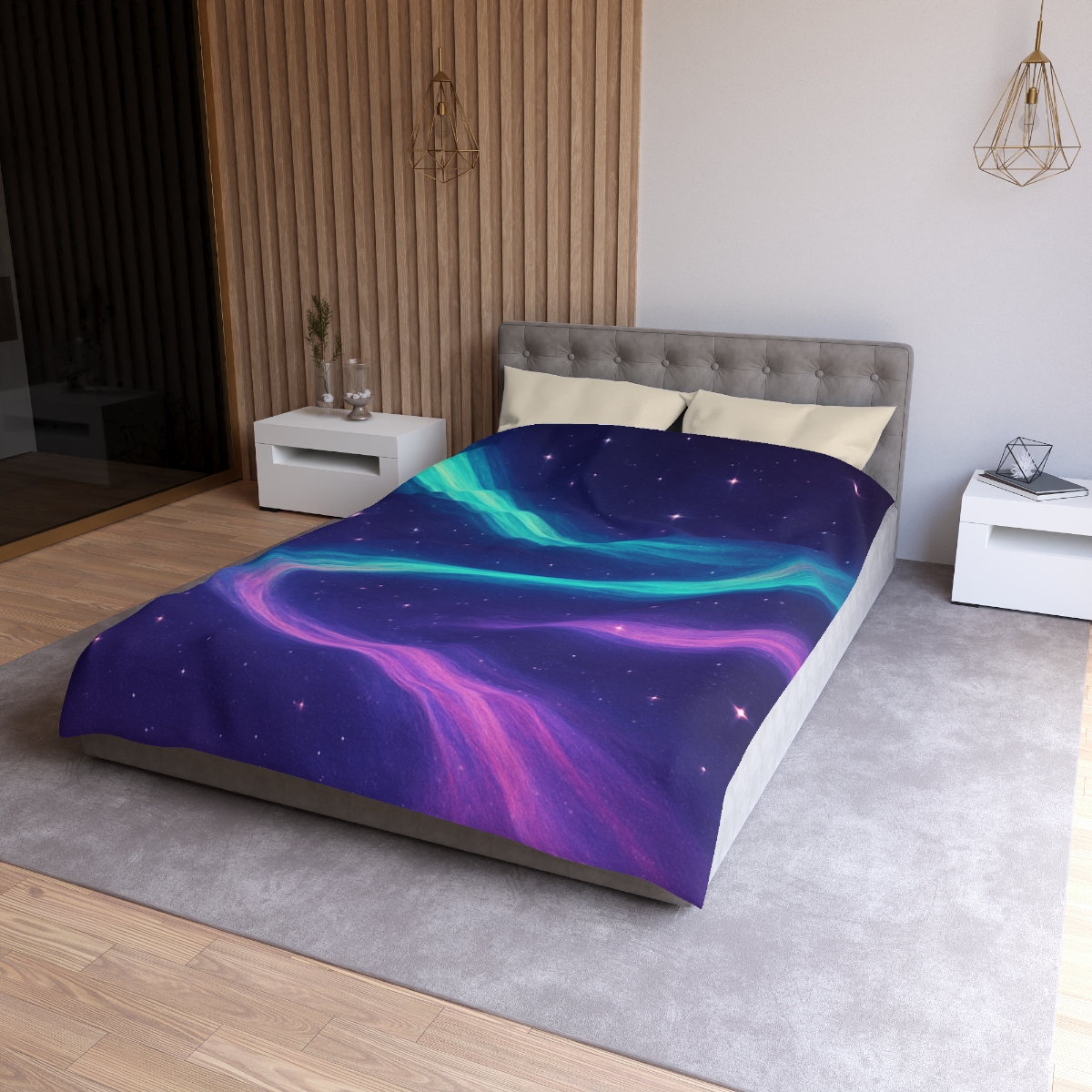 Aurora Plasma Ribbon Drift warm winter duvets