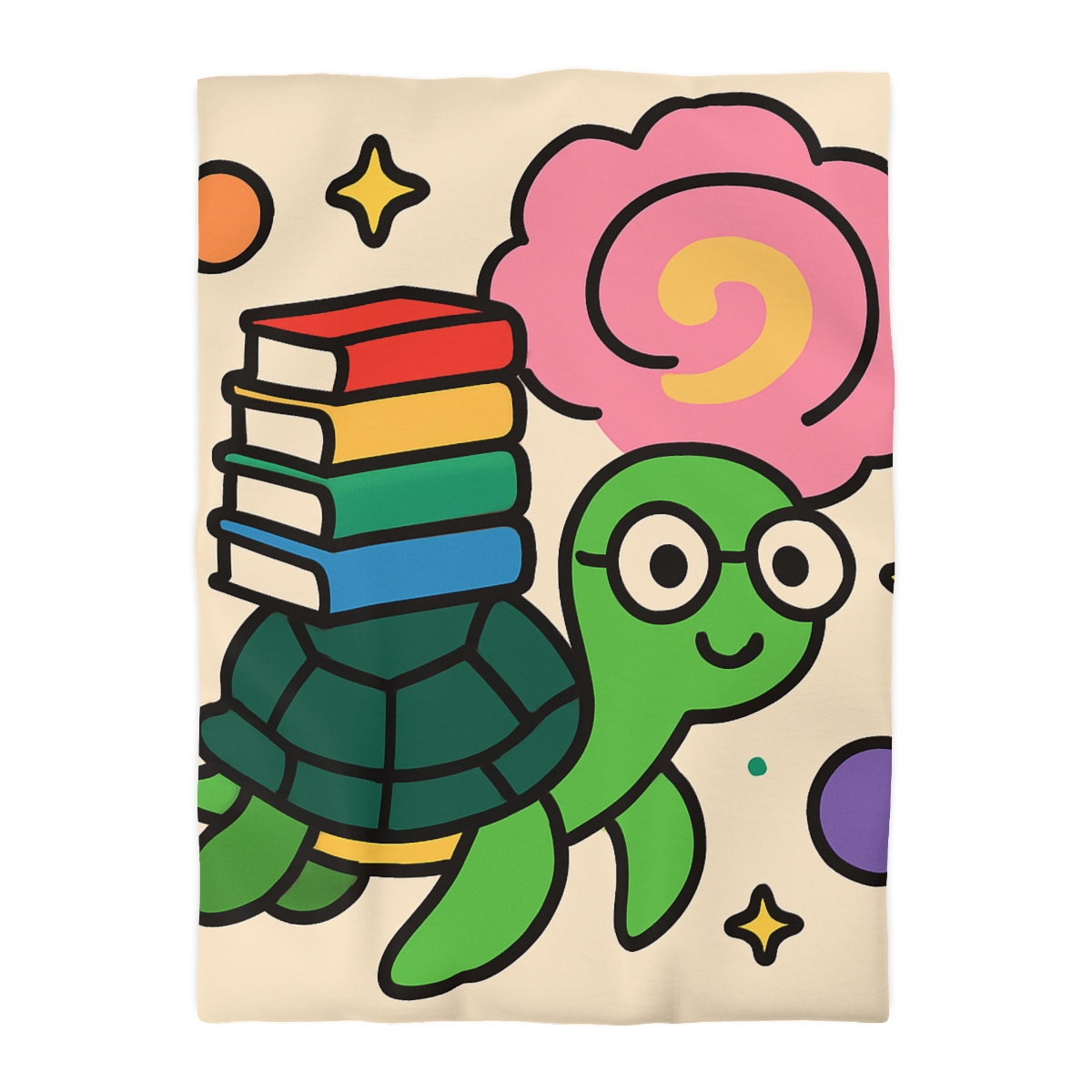 Nebula Library Turtle personalized bedding duvets
