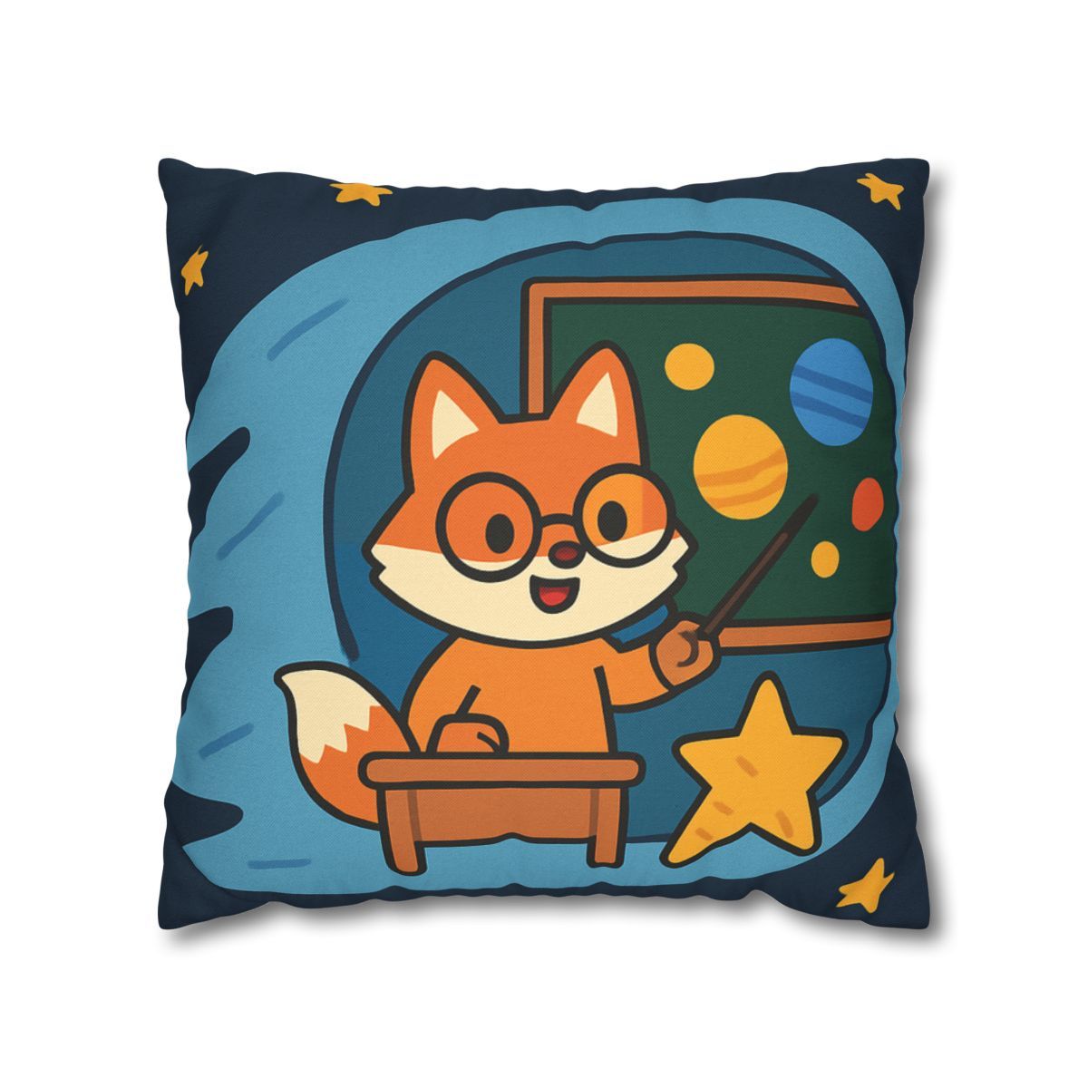 Comet Classroom With The Curious Fox custom pillow cases