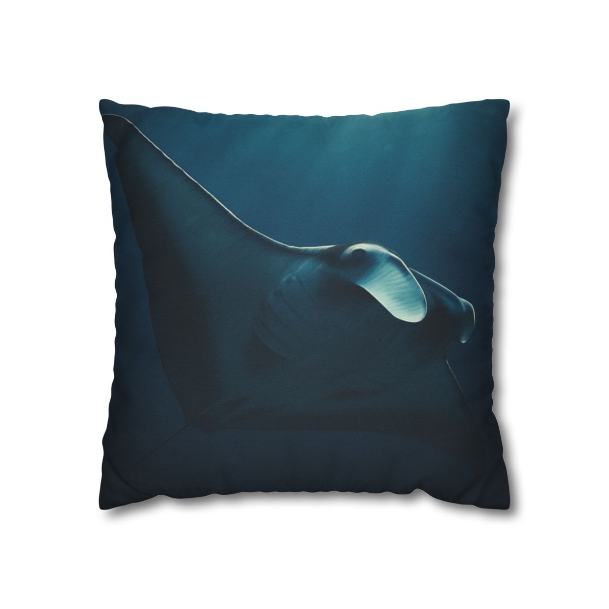 Starlit Glide Manta Ray stylish decorative pillowcases