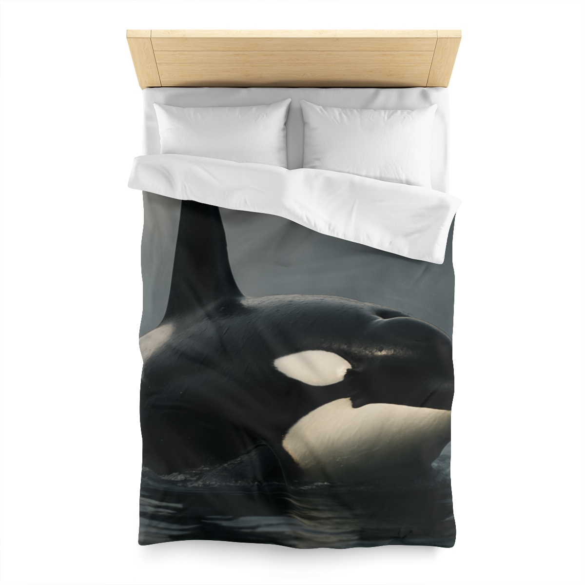 Quiet Current Orca personalized bedding duvets