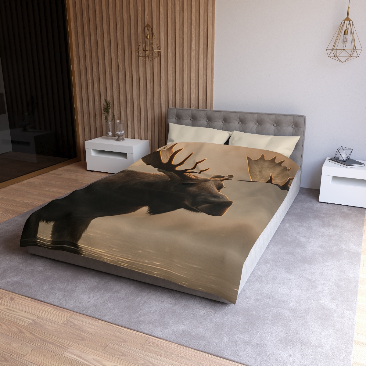 Dawn Mirror Moose warm winter duvets