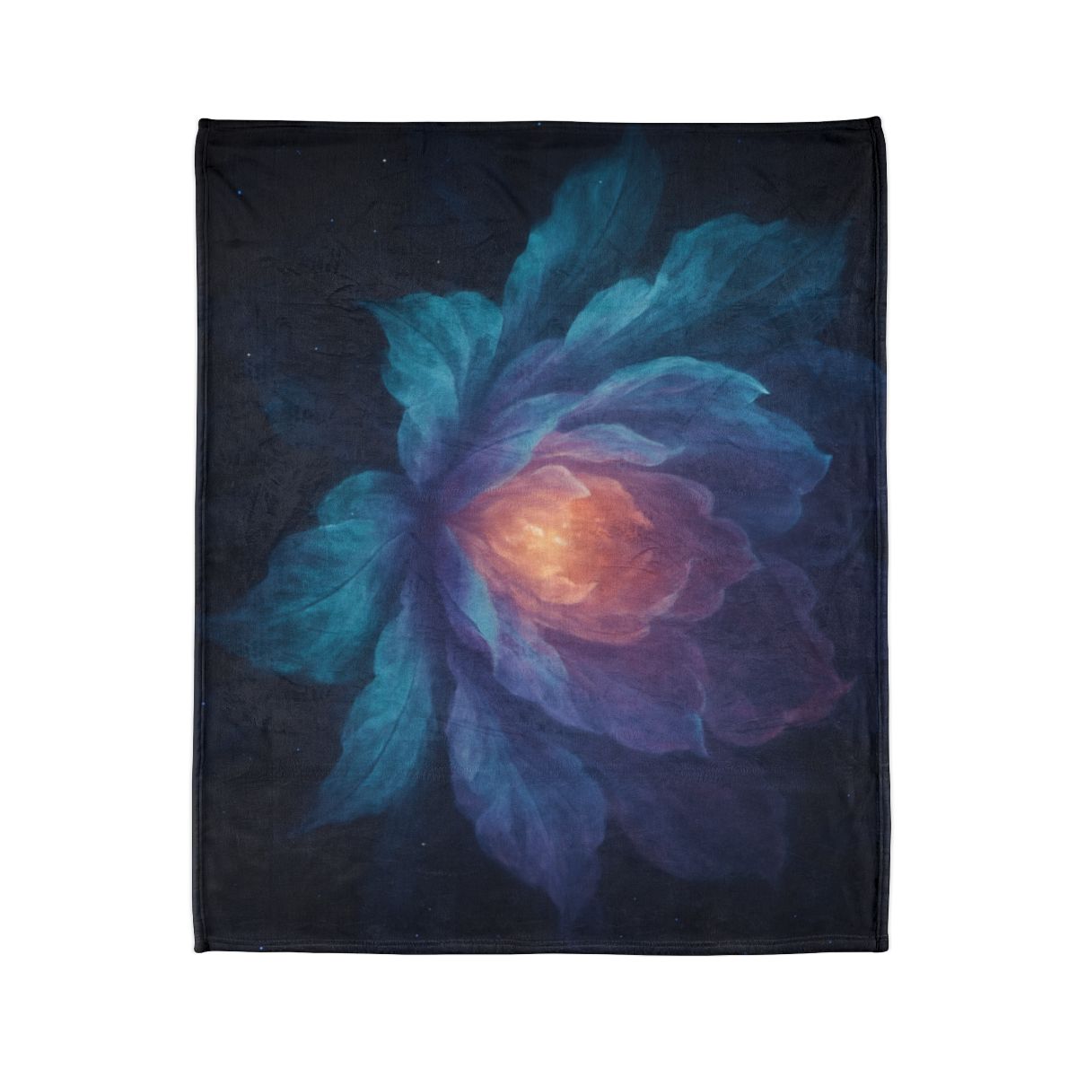 Prismatic Void Bloom trendy patterned blankets