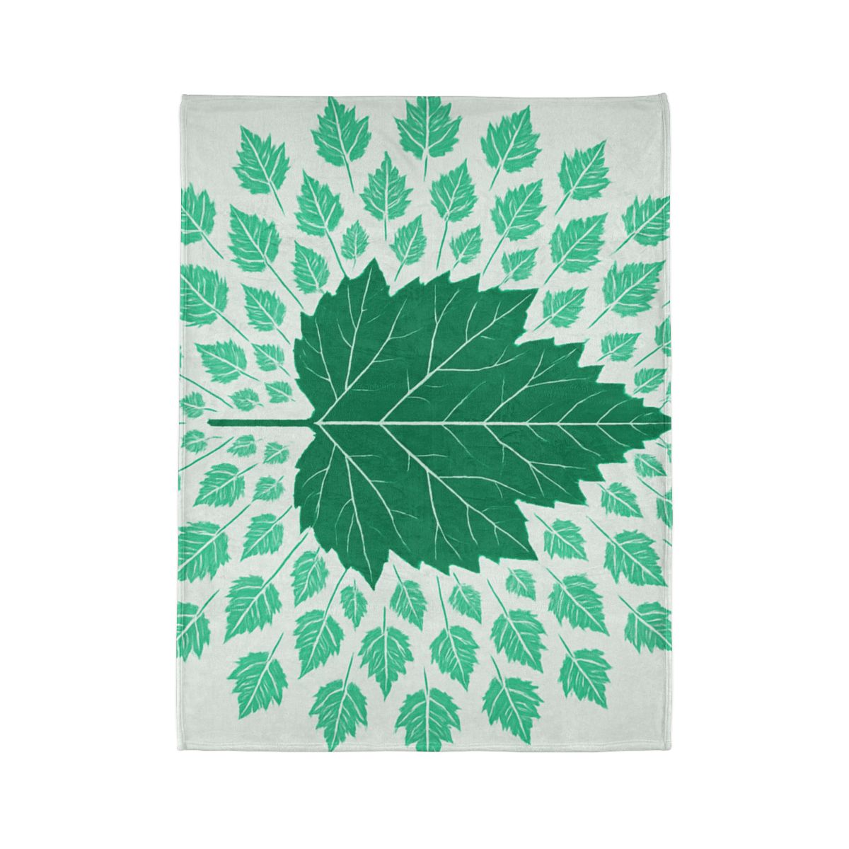 Fractal Leaf Radiance custom blankets