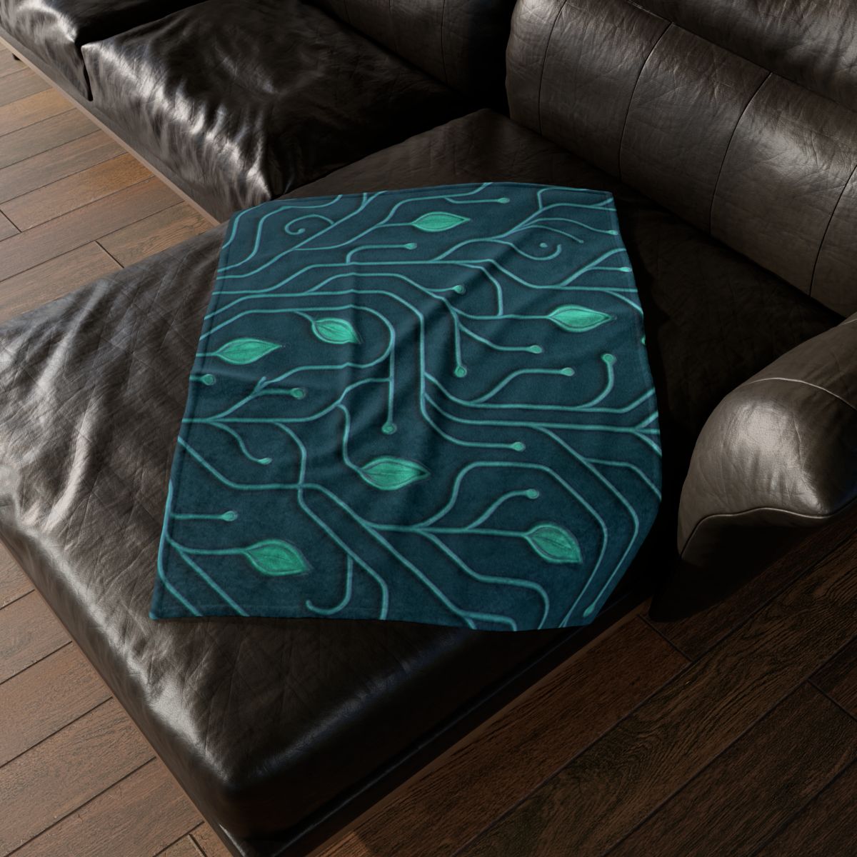 Vine Circuit Lattice stylish throw blankets