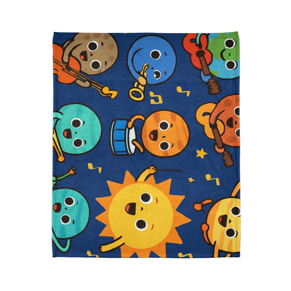 Planetary Music Band soft fleece blankets