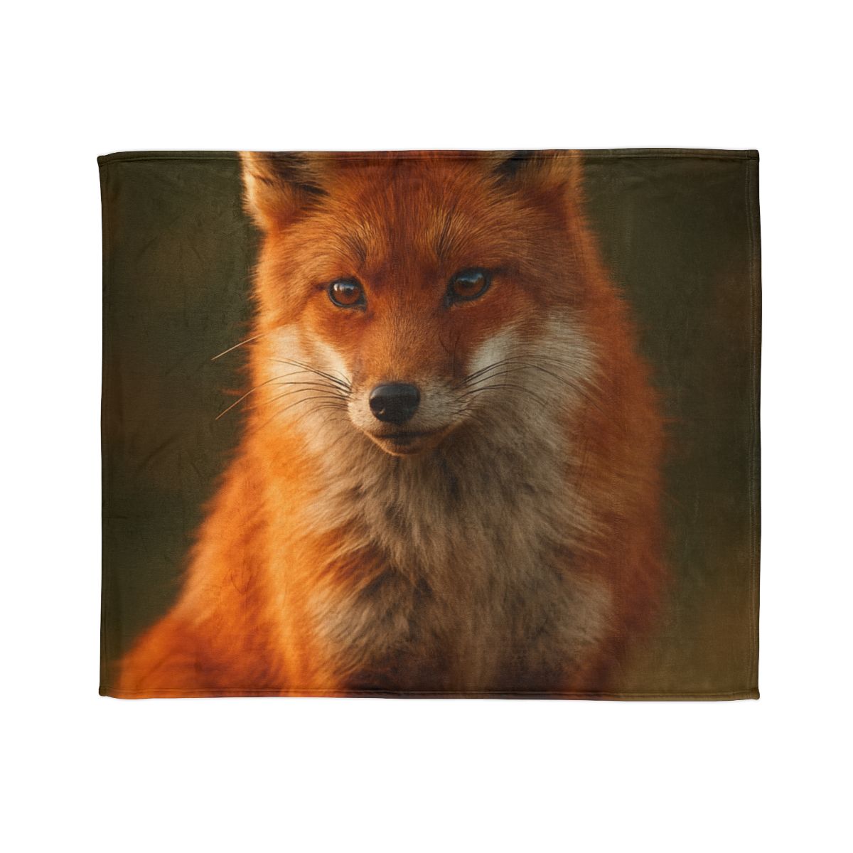 Crimson Whisper Red Fox decorative home blankets