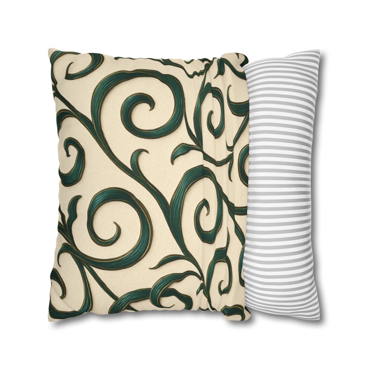 Vine Curl Ribbon Matrix stylish decorative pillowcases