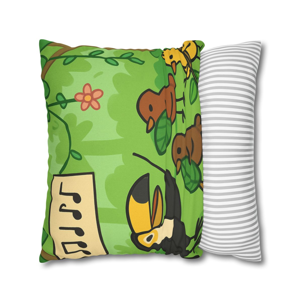 Rainforest Orchestra Of Birds stylish decorative pillowcases