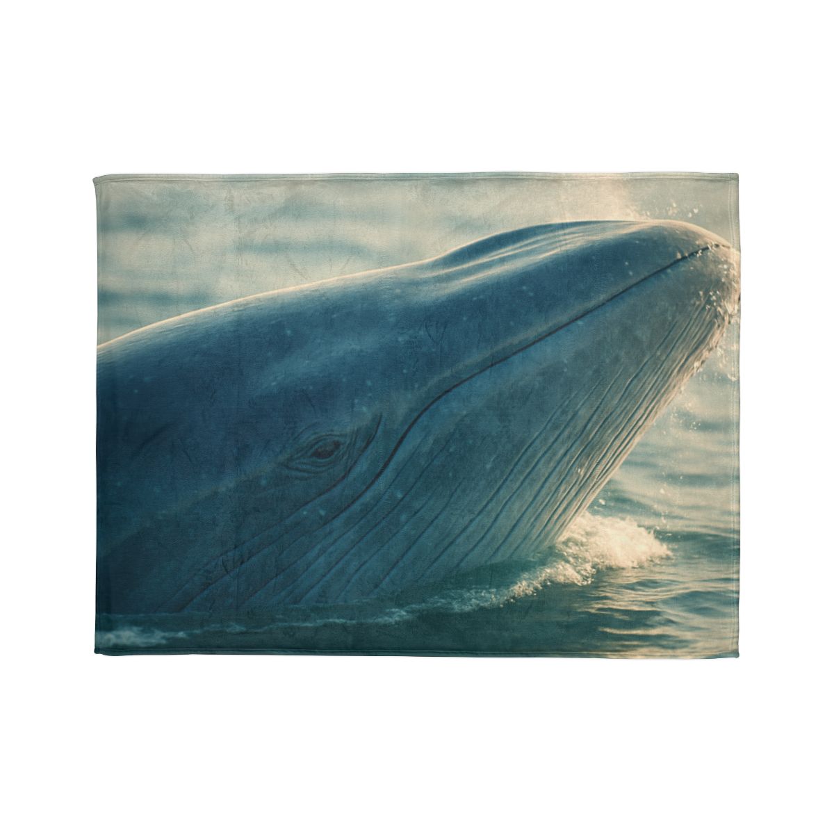 Ocean Song Blue Whale personalized cozy blankets