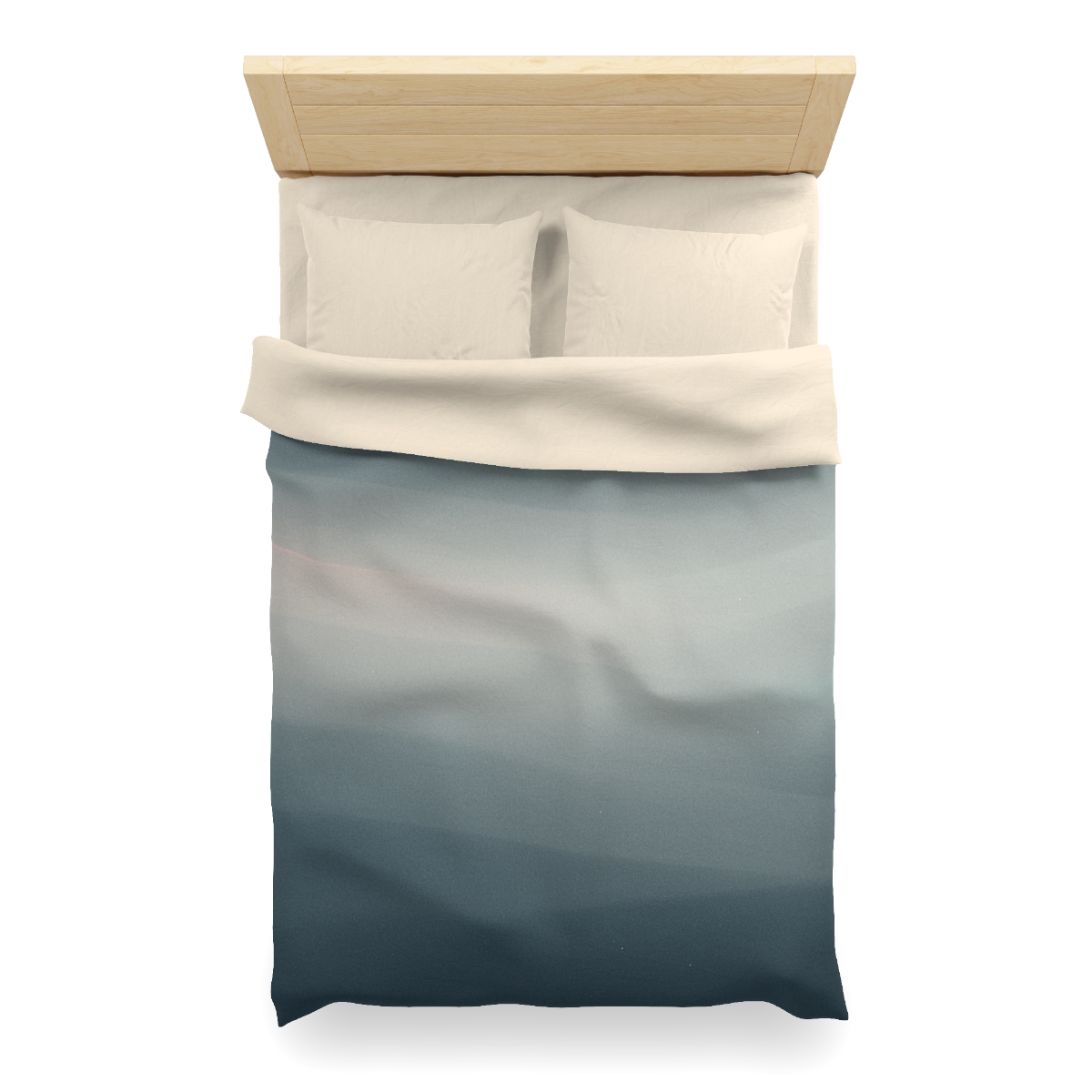 Dark Energy Veil Gradient designer printed duvets