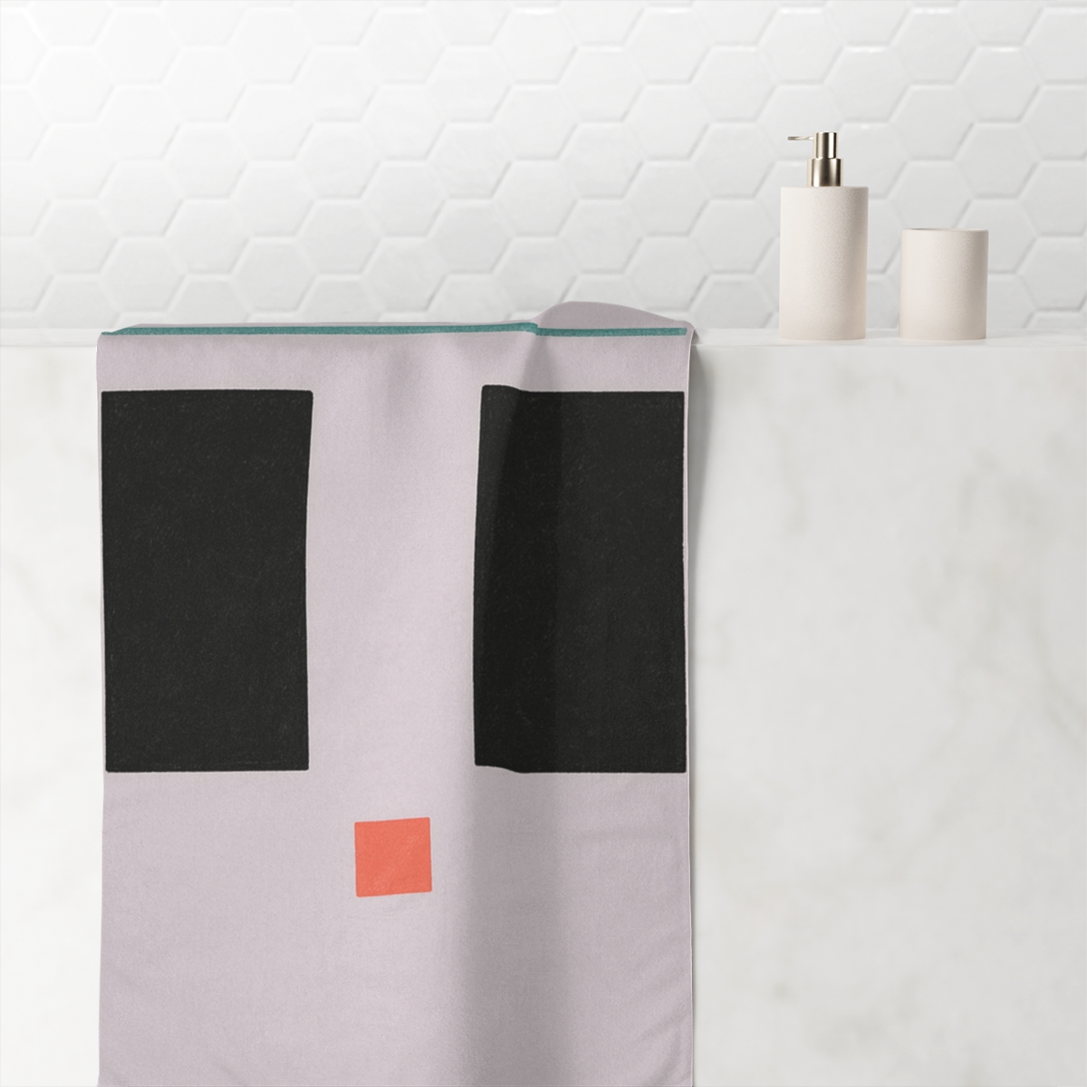 Split Rectangle With Thin Bridge unique gift towels