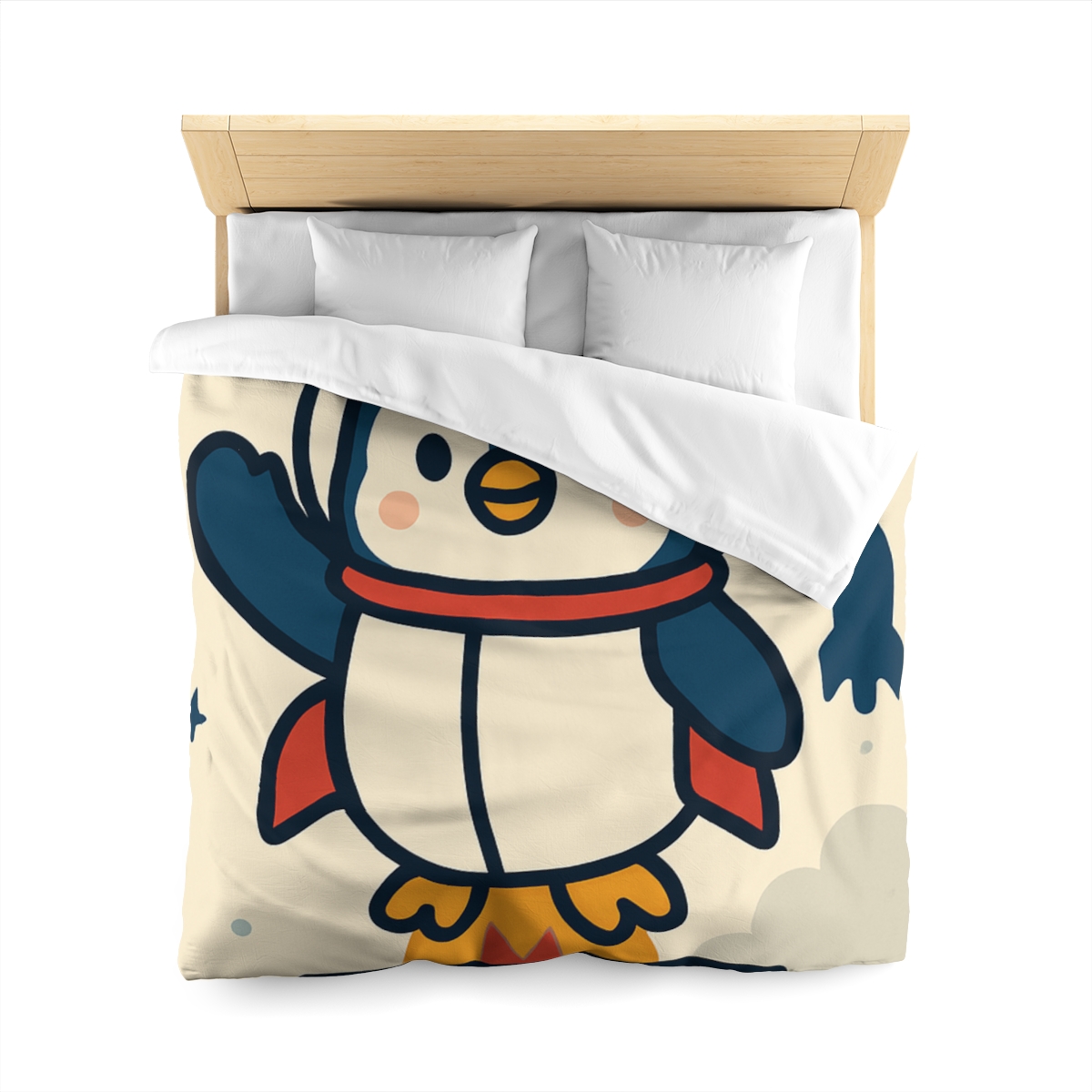 Rocket-Pilot Penguin warm winter duvets