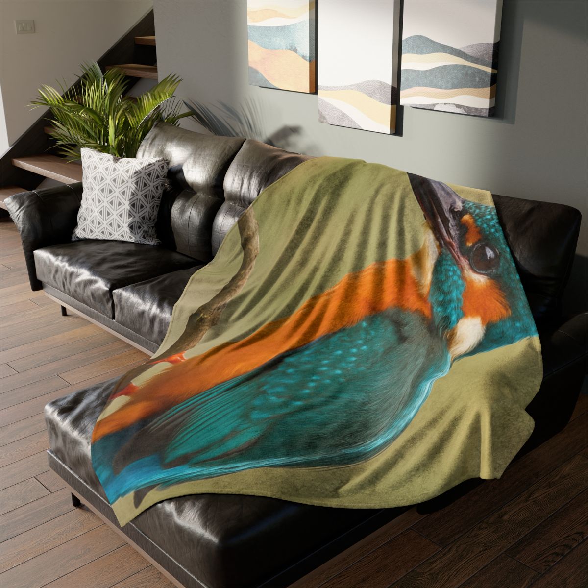Emerald Flash Kingfisher custom blankets