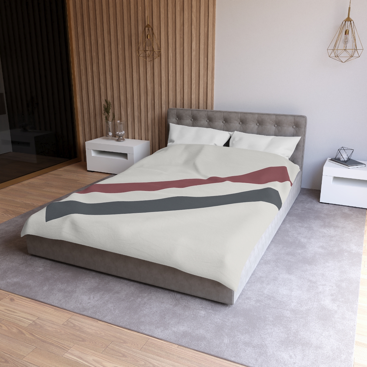 Diagonal Bar Pair duvets for gifts