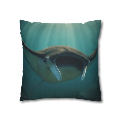 Starlit Drift Giant Manta Ray personalized pillow covers