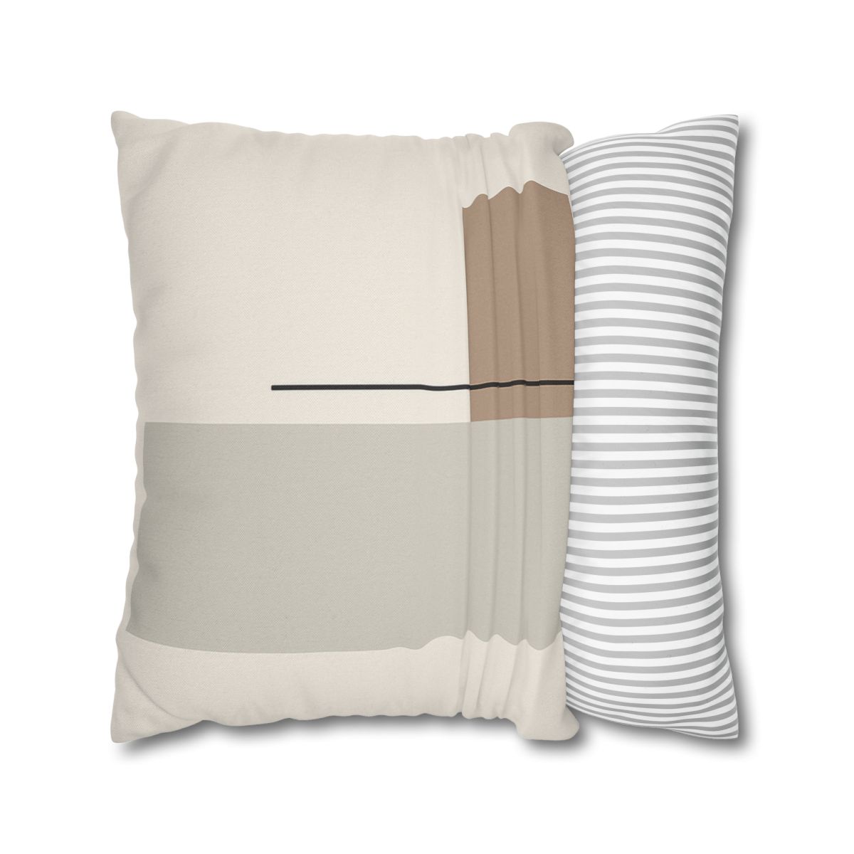 Offset Rectangle Pair With Line custom pillow cases