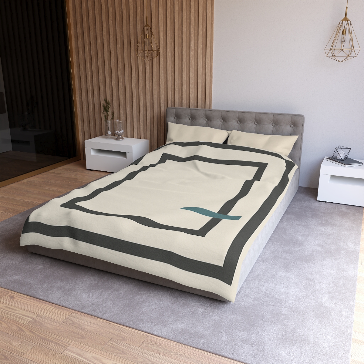 Layered Window Trio custom duvets