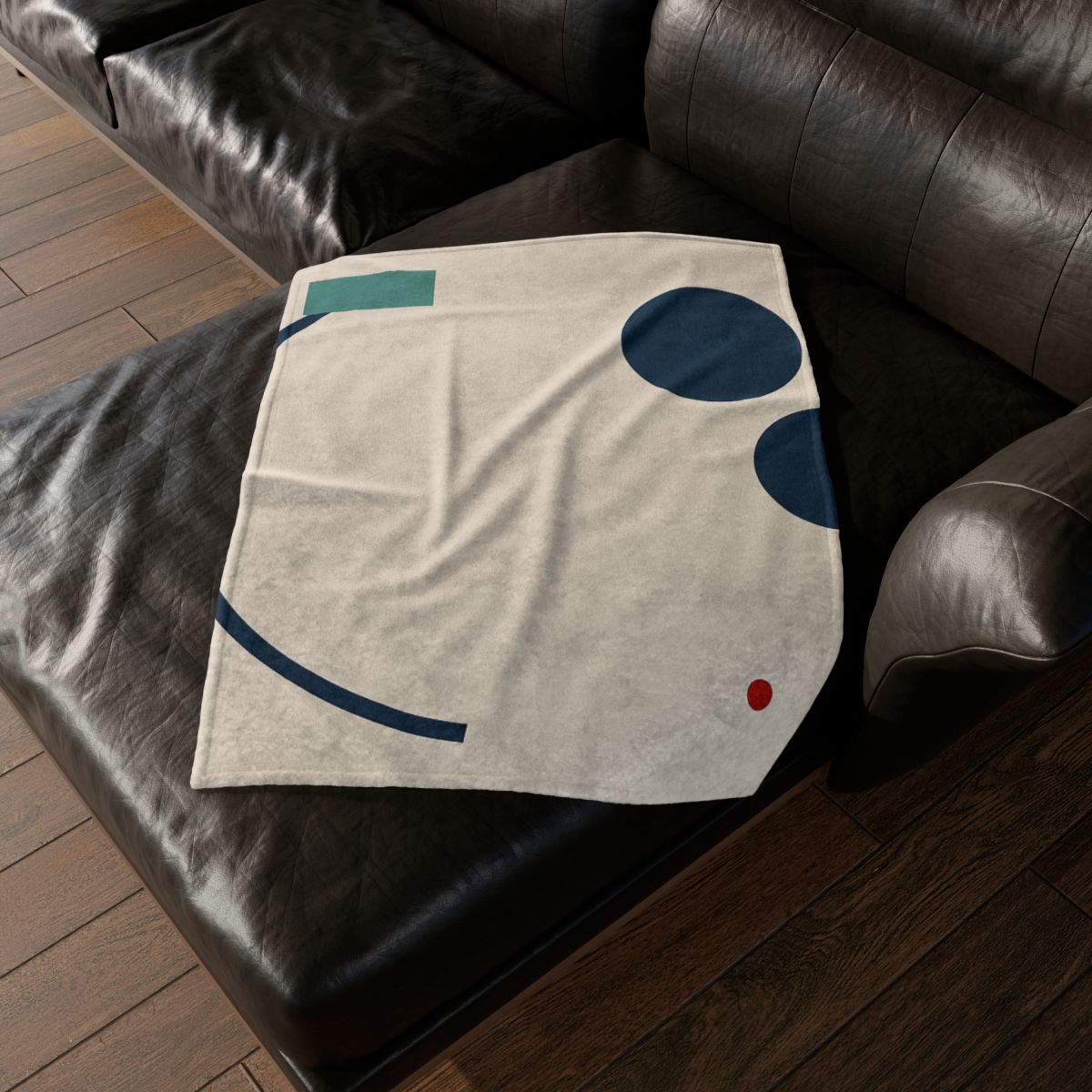 Staggered Arc With Three Points designer printed blankets