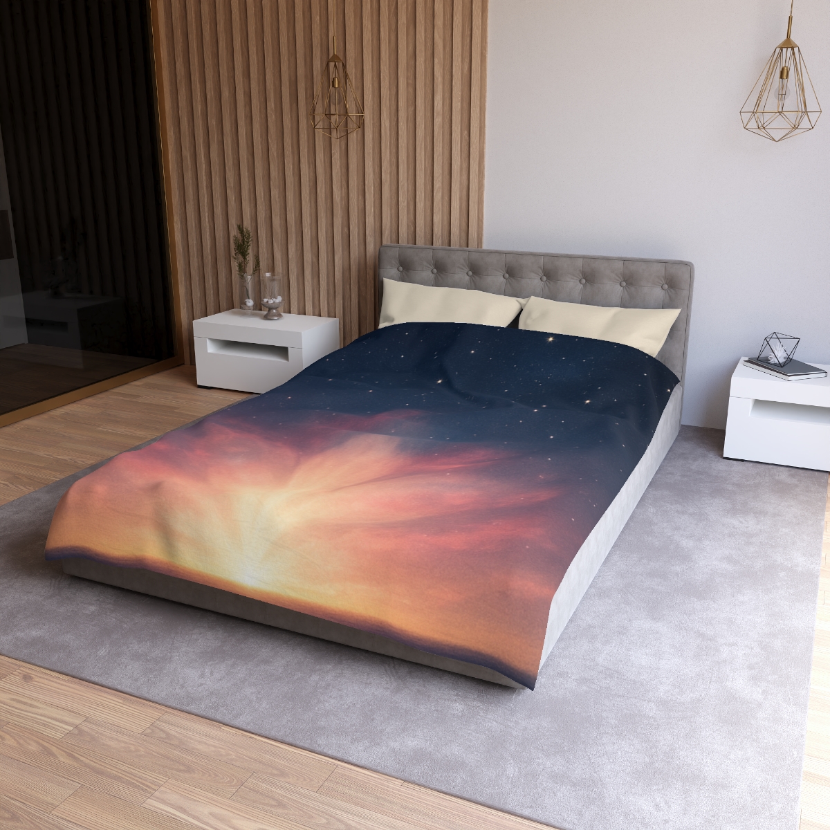 Starlit Horizon Bloom soft comforter duvets