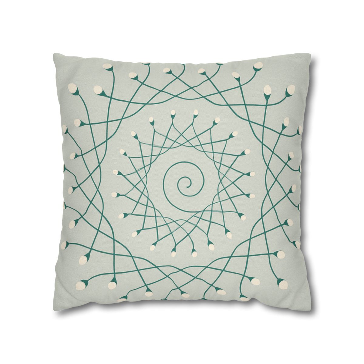 Spiral Sprout Lattice custom pillow cases