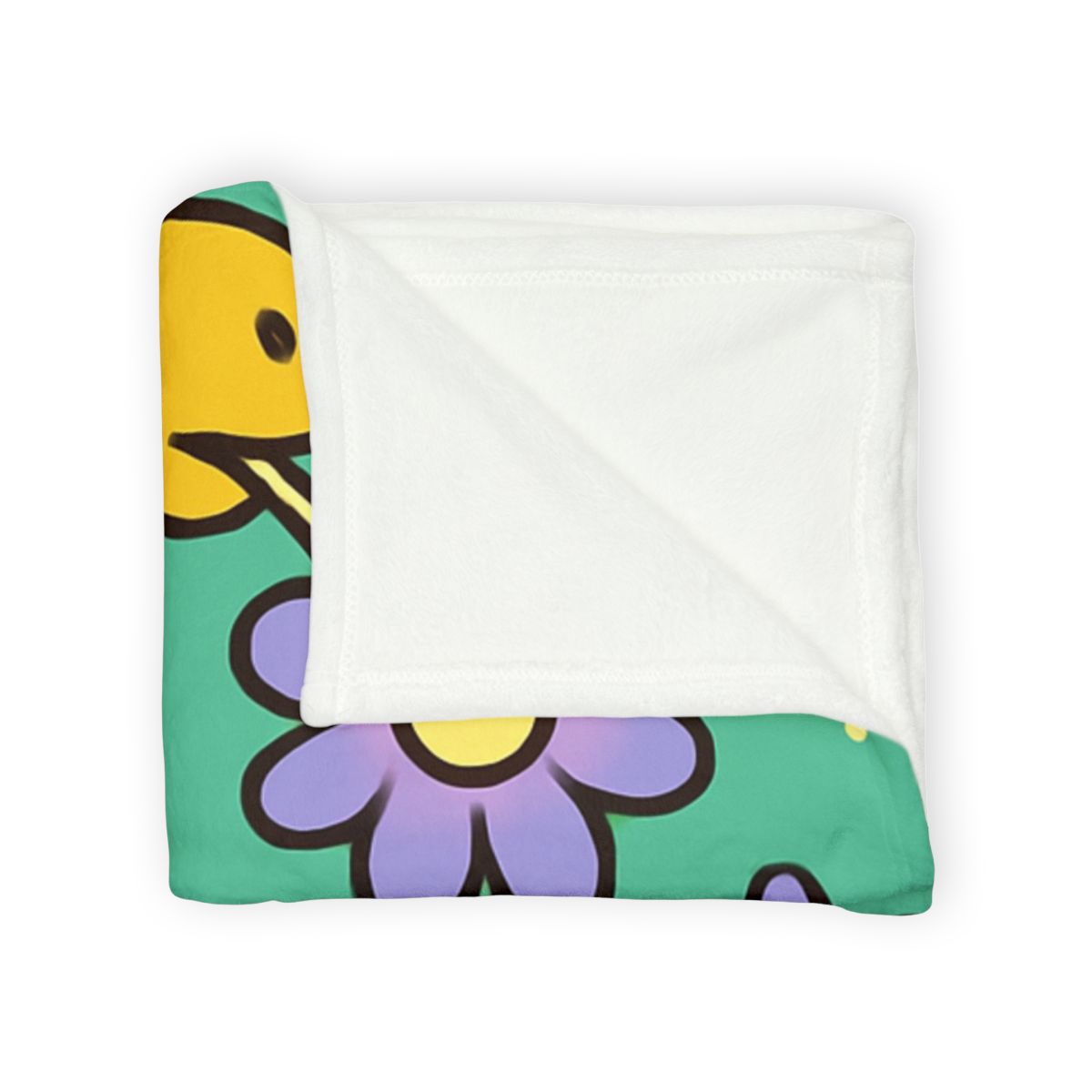 Galactic Garden Giraffe soft fleece blankets