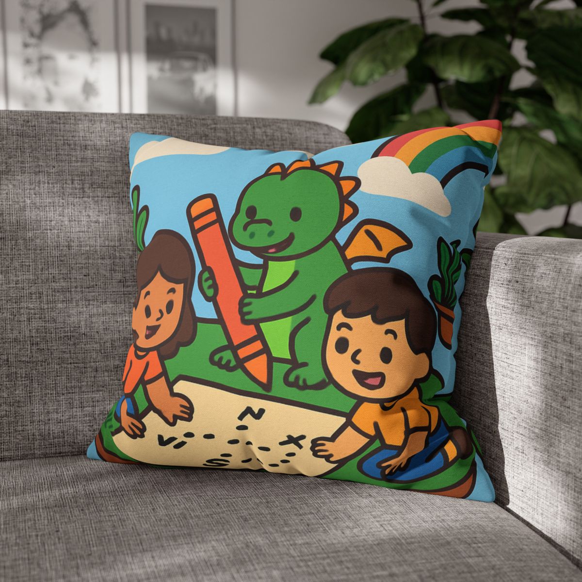 Sky Garden Map Makers With A Baby Dragon unique gift pillow cases