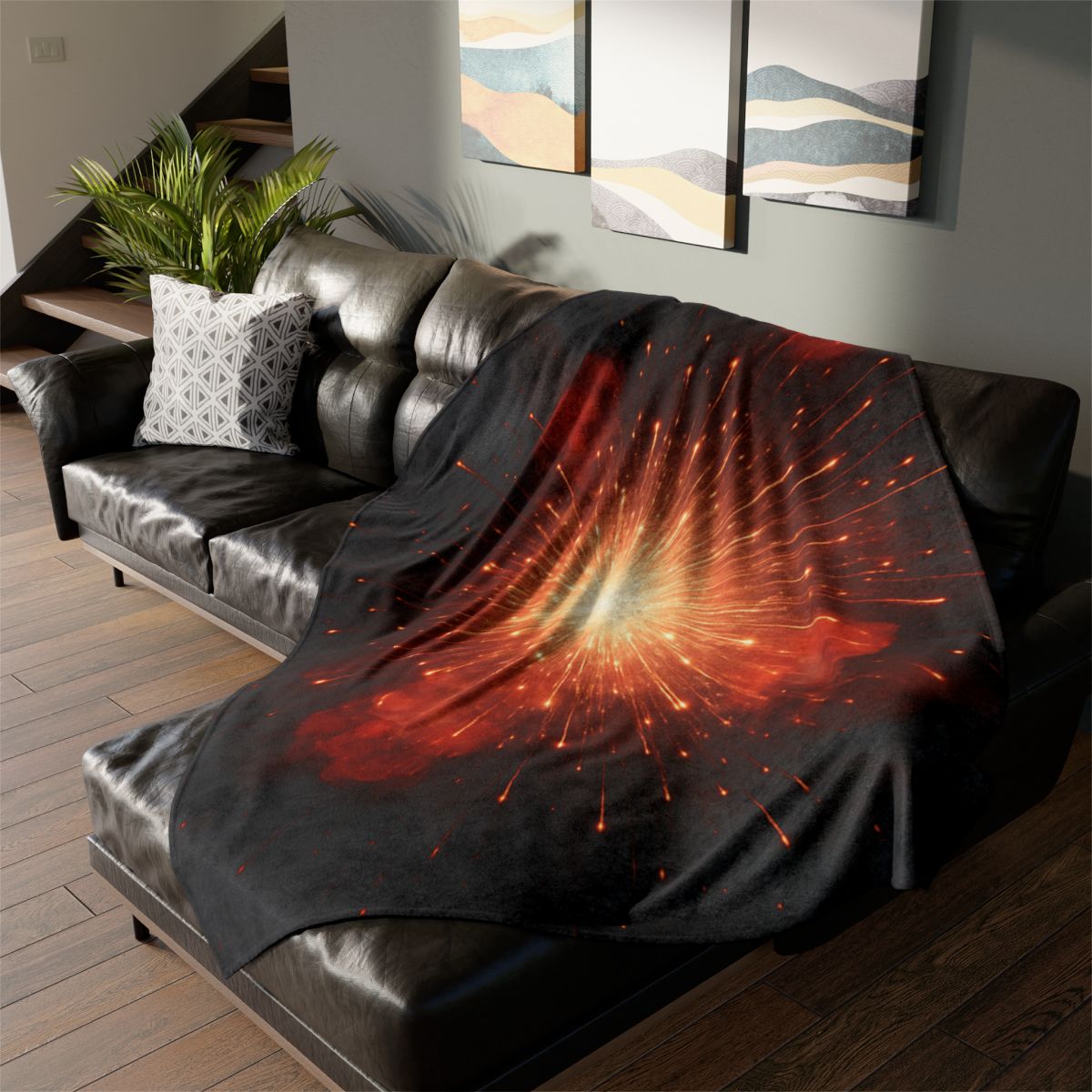 Starburst Ember Bloom warm winter blankets