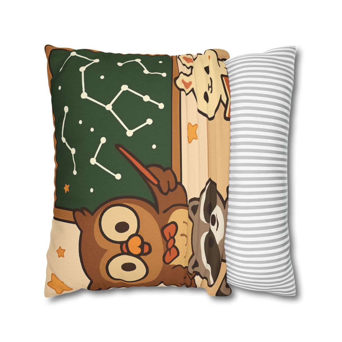 Comet Classroom Owl And The Star Map Chalkboard soft cotton pillow cases