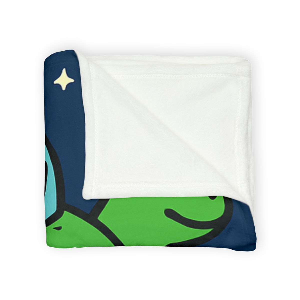Time Traveling Turtle Spaceship trendy patterned blankets