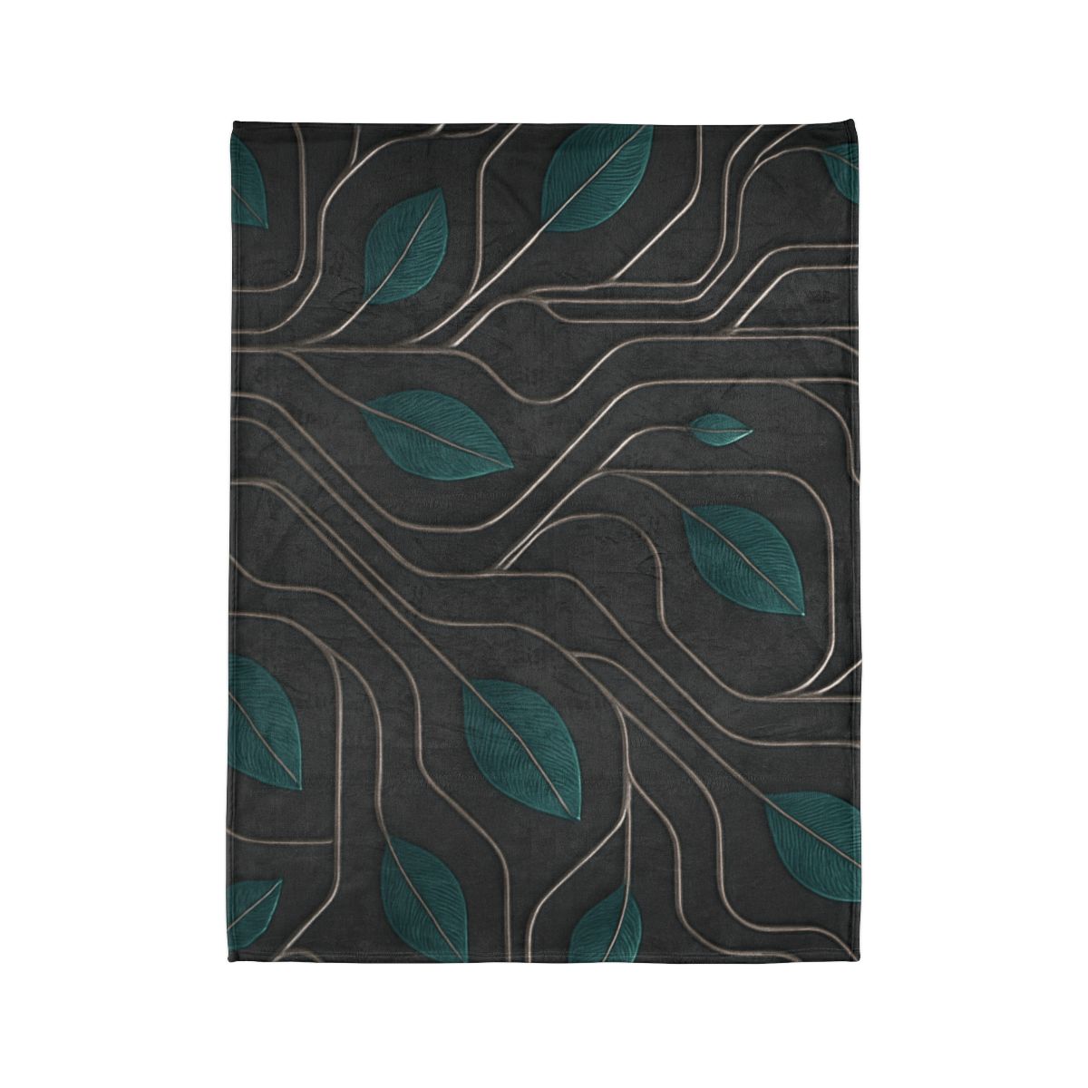 Vine Circuit Filigree soft fleece blankets