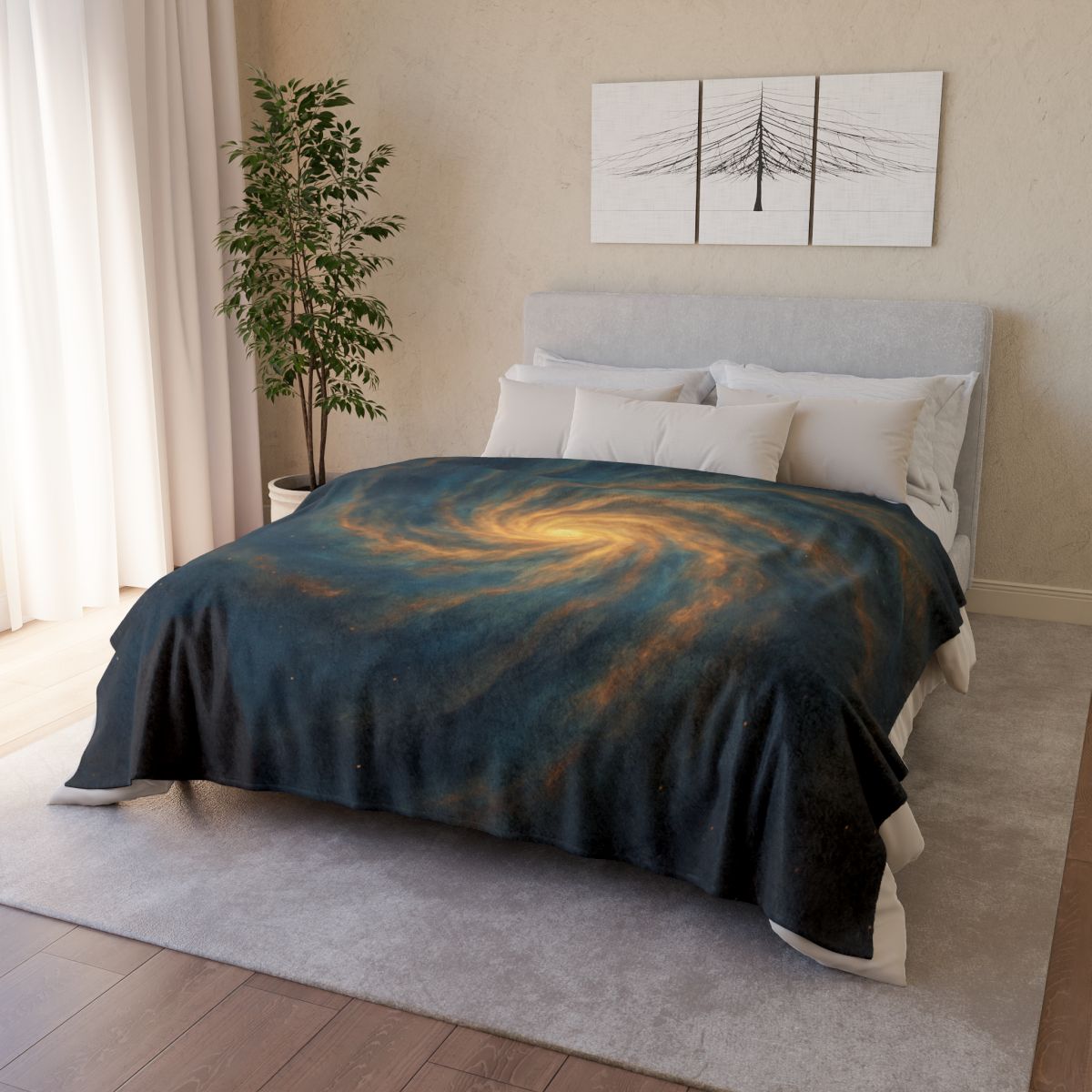 Nebula Spiral Tapestry personalized cozy blankets