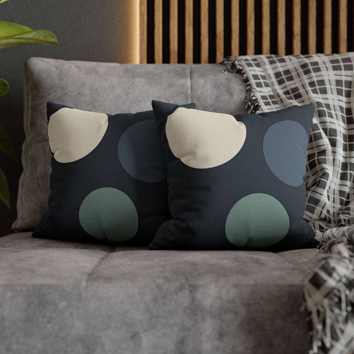 Staggered Circle Trio unique gift pillow cases