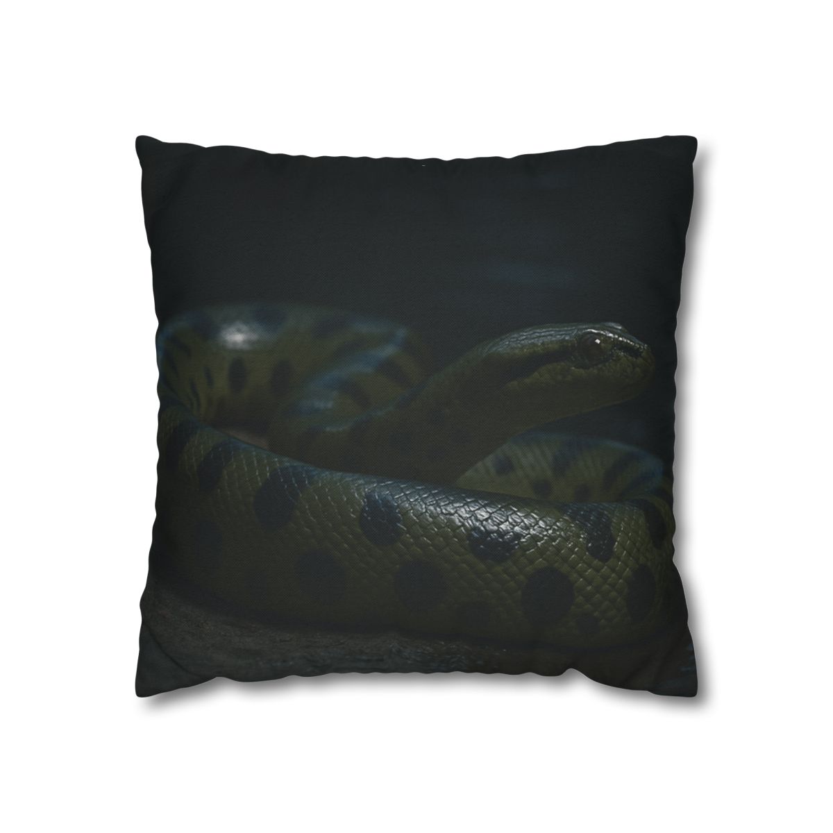 Moonlit Coil Green Anaconda personalized pillow covers