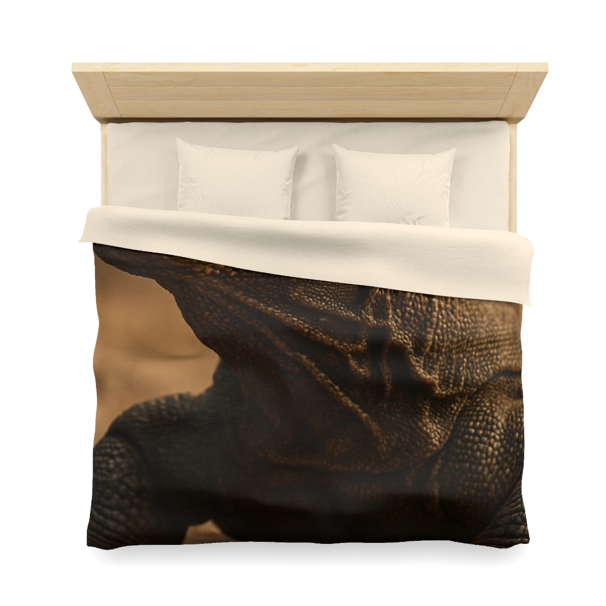 Ancient Sentinel Komodo Dragon designer printed duvets
