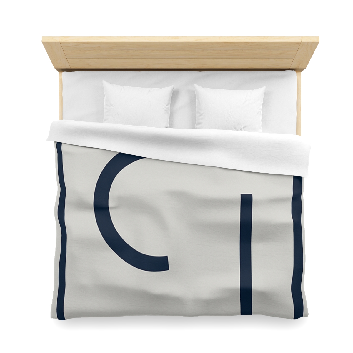 Broken Frame With Floating Arc custom duvets