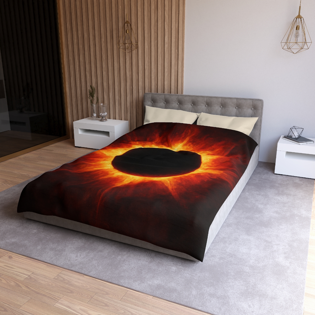 Eclipsed Ember Bloom soft comforter duvets