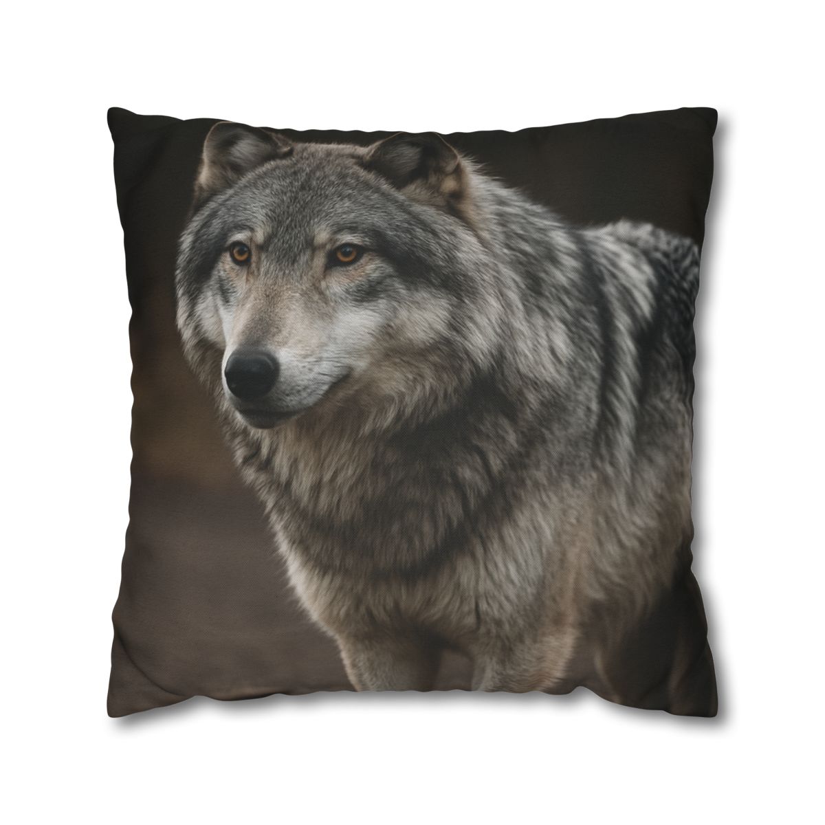 Silver Gaze Gray Wolf personalized pillow covers