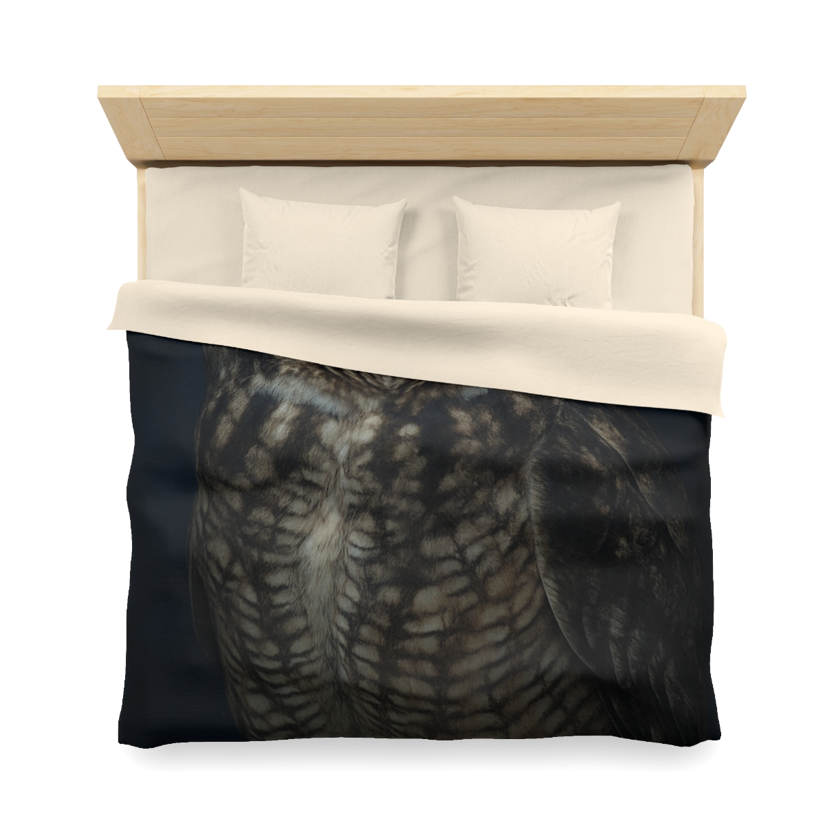 Silent Drift Great Horned Owl personalized bedding duvets