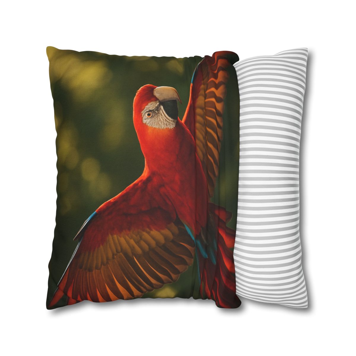 Scarlet Macaw Ember Flight stylish decorative pillowcases