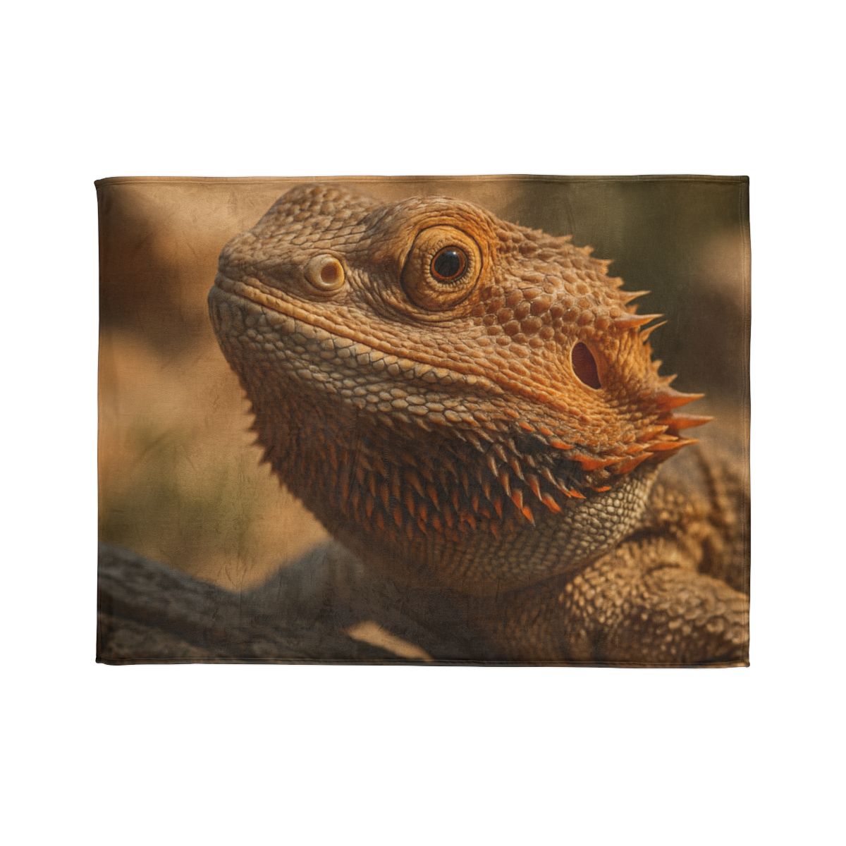 Ember Crest Bearded Dragon personalized cozy blankets
