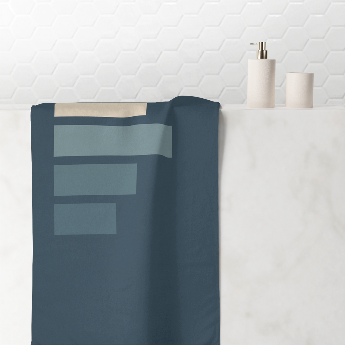 Quiet Ladder Of Short Bars personalized bath towels
