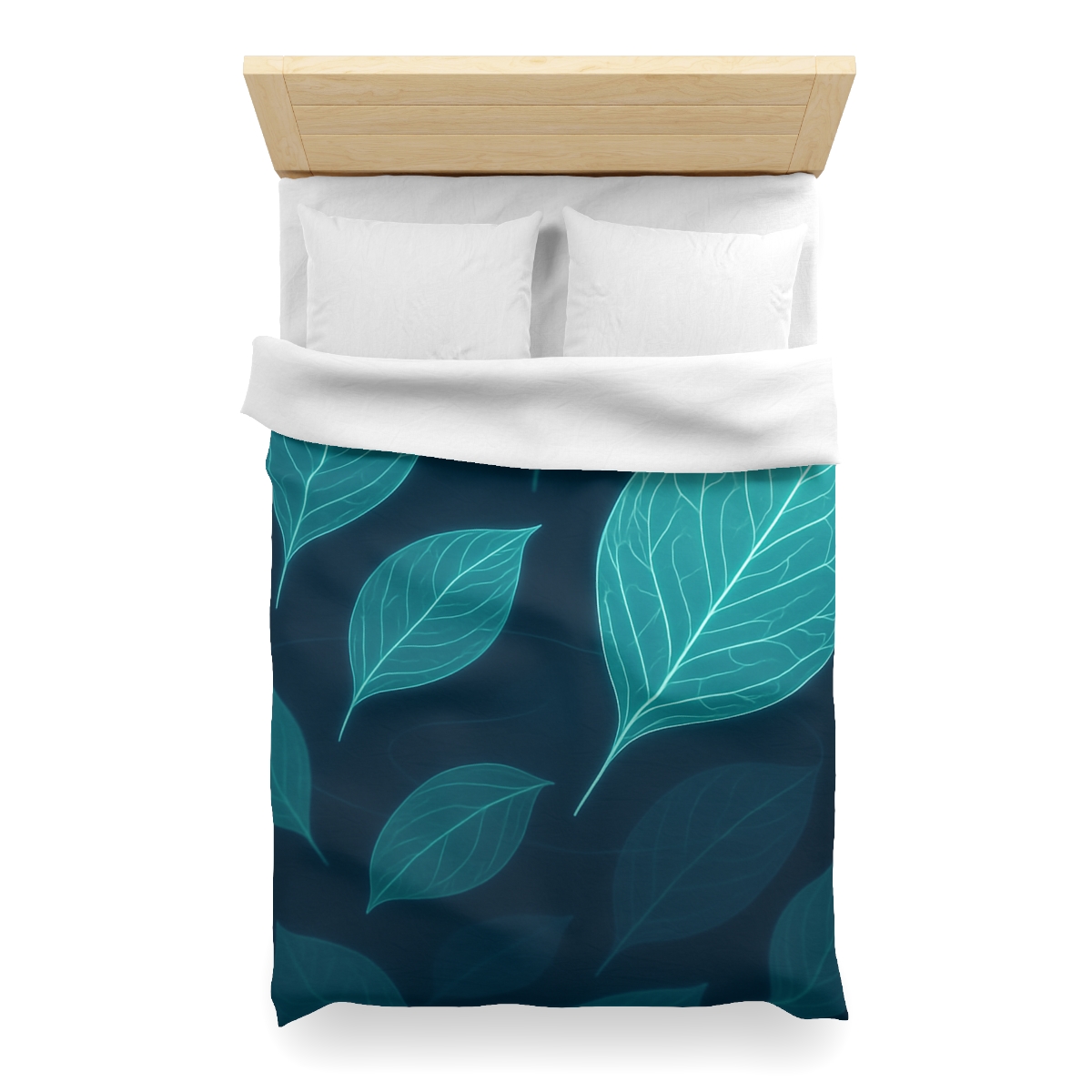 Orbiting Leaf Vein Circuit trendy bedroom duvets