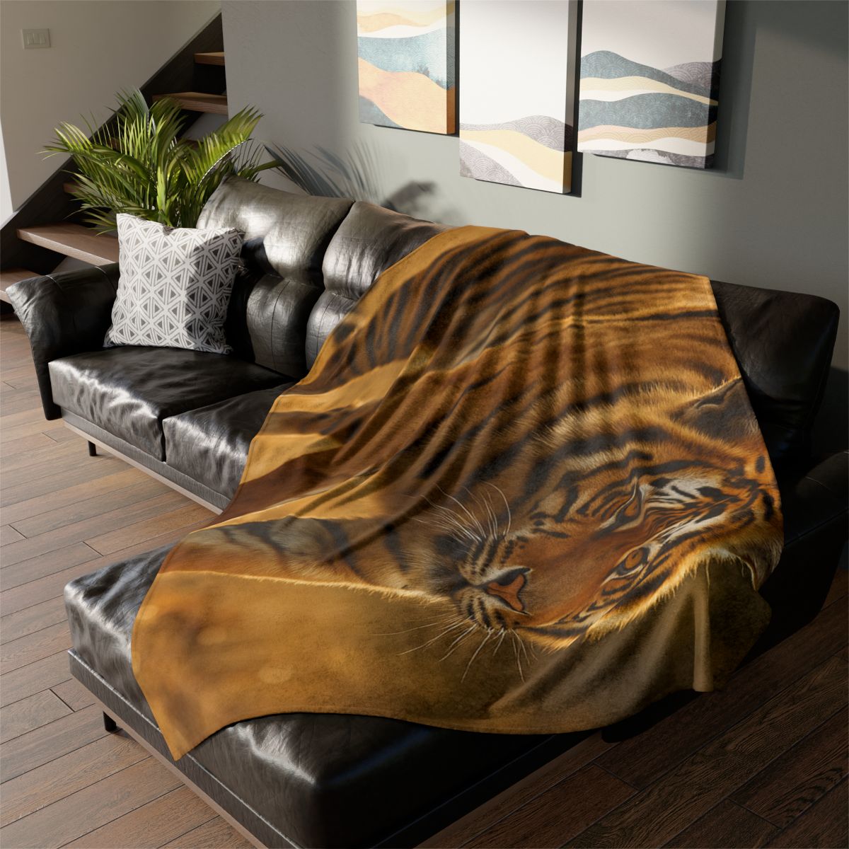 Forest Stalker Bengal Tiger decorative home blankets