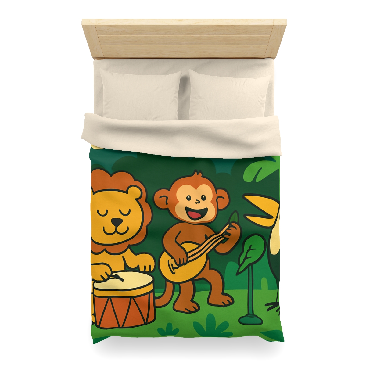 Moonlight Jungle Orchestra personalized bedding duvets